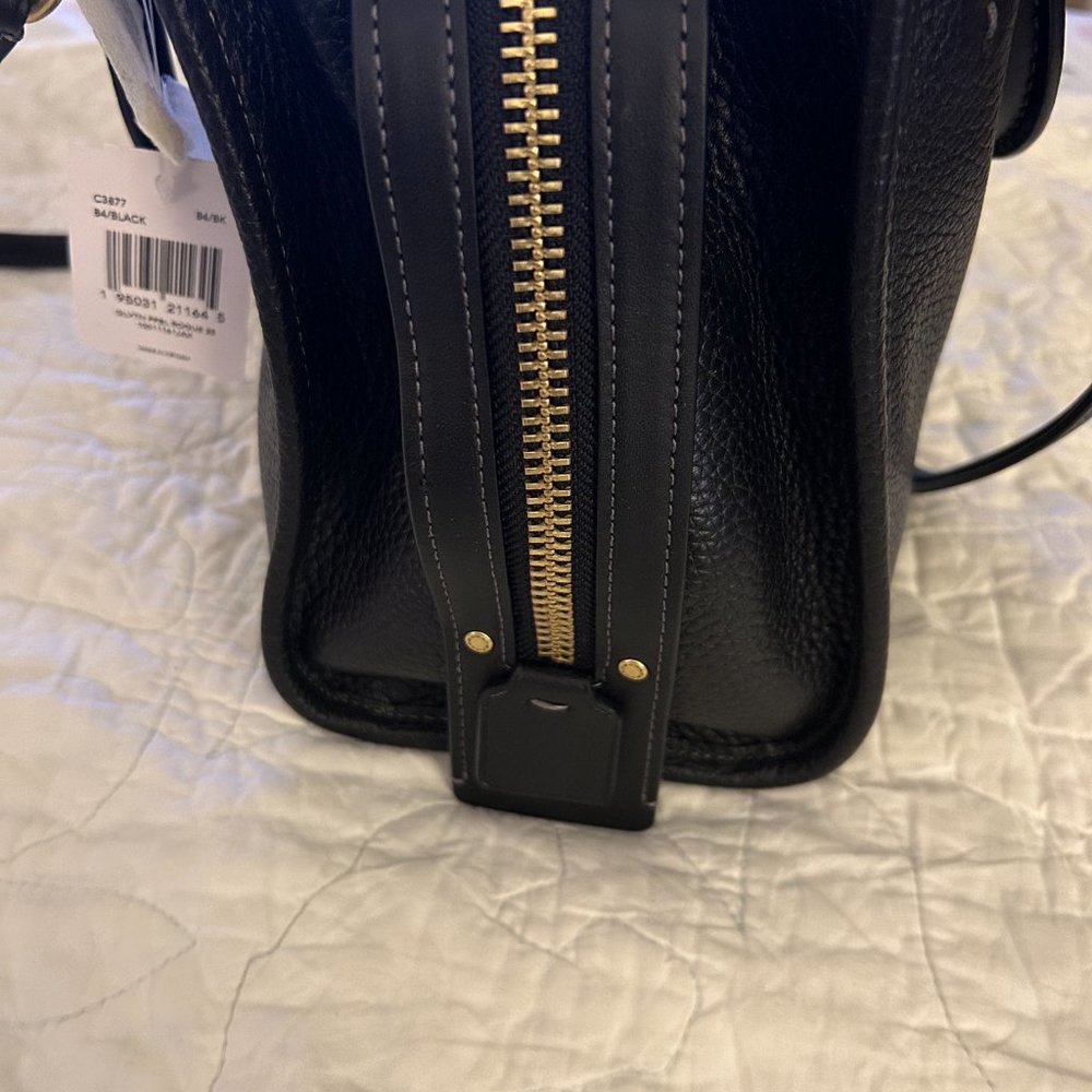 COACH Rogue 25 Shoulder Bag Black, Brass Hardware (NWT) - Picture 6 of 6